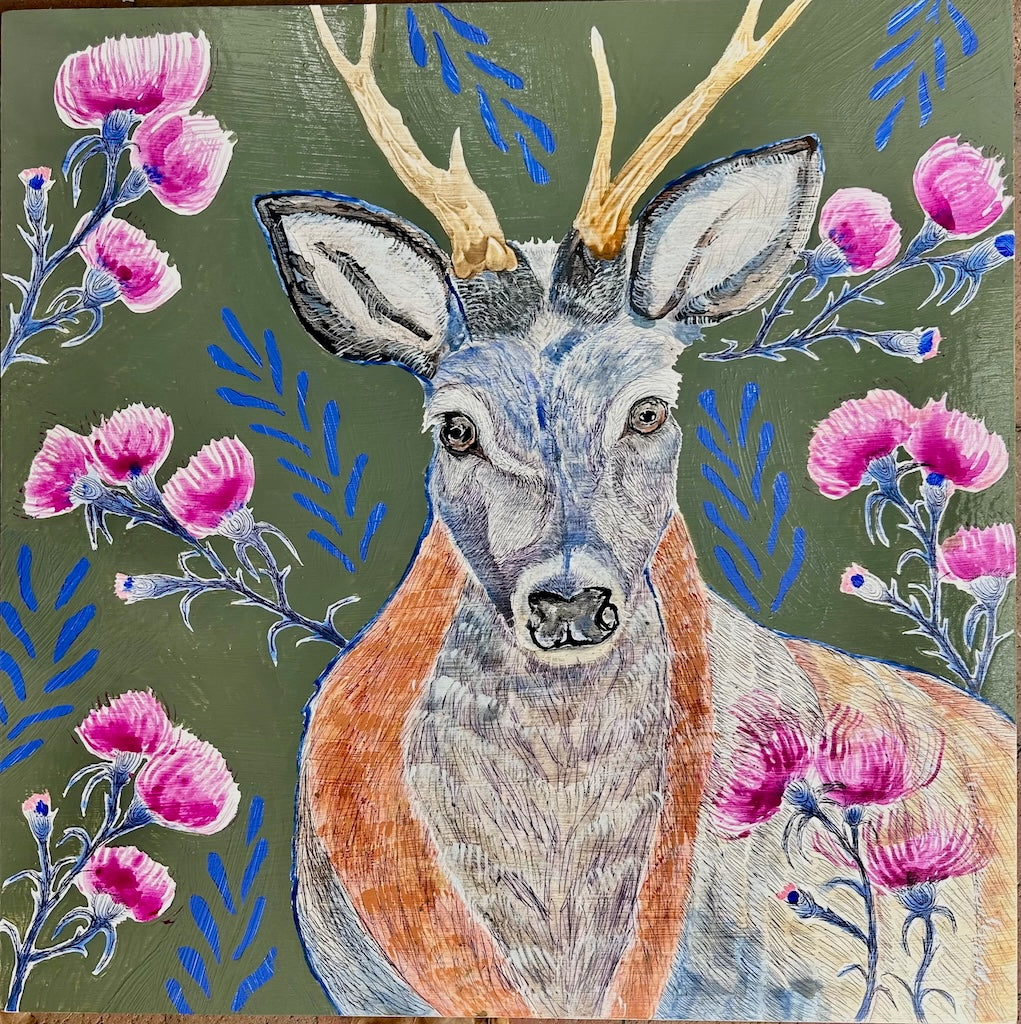 "BRAVE RESILIENCE" ORIGINAL MIXED MEDIA ON BOARD
