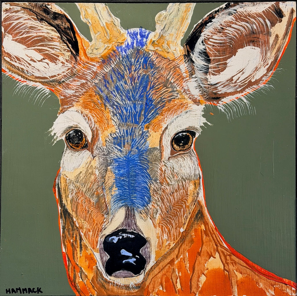 "PEACE BE WITH YOU" ORIGINAL MIXED MEDIA ON BOARD