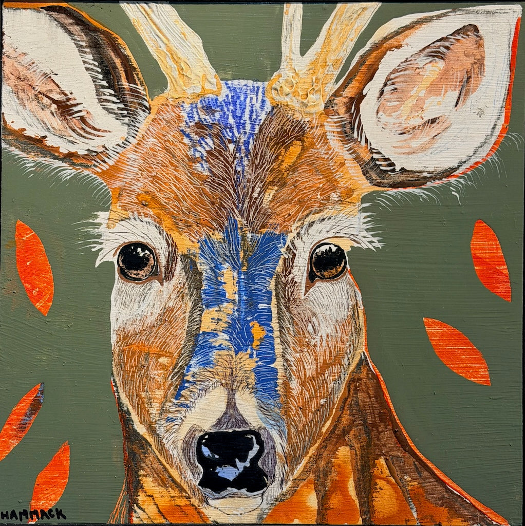 "TRUST YOUR INNER WISDOM" ORIGINAL MIXED MEDIA ON BOARD