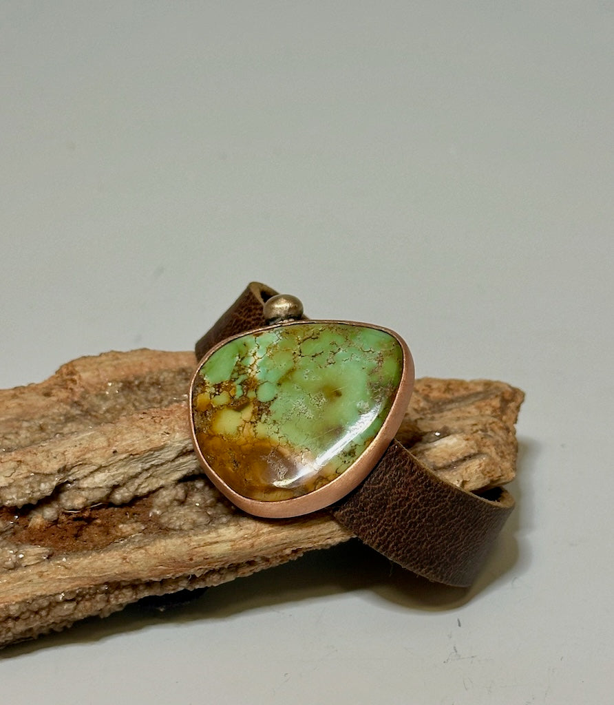 BAMBOO MOUNTAIN LEATHER CUFF JK110