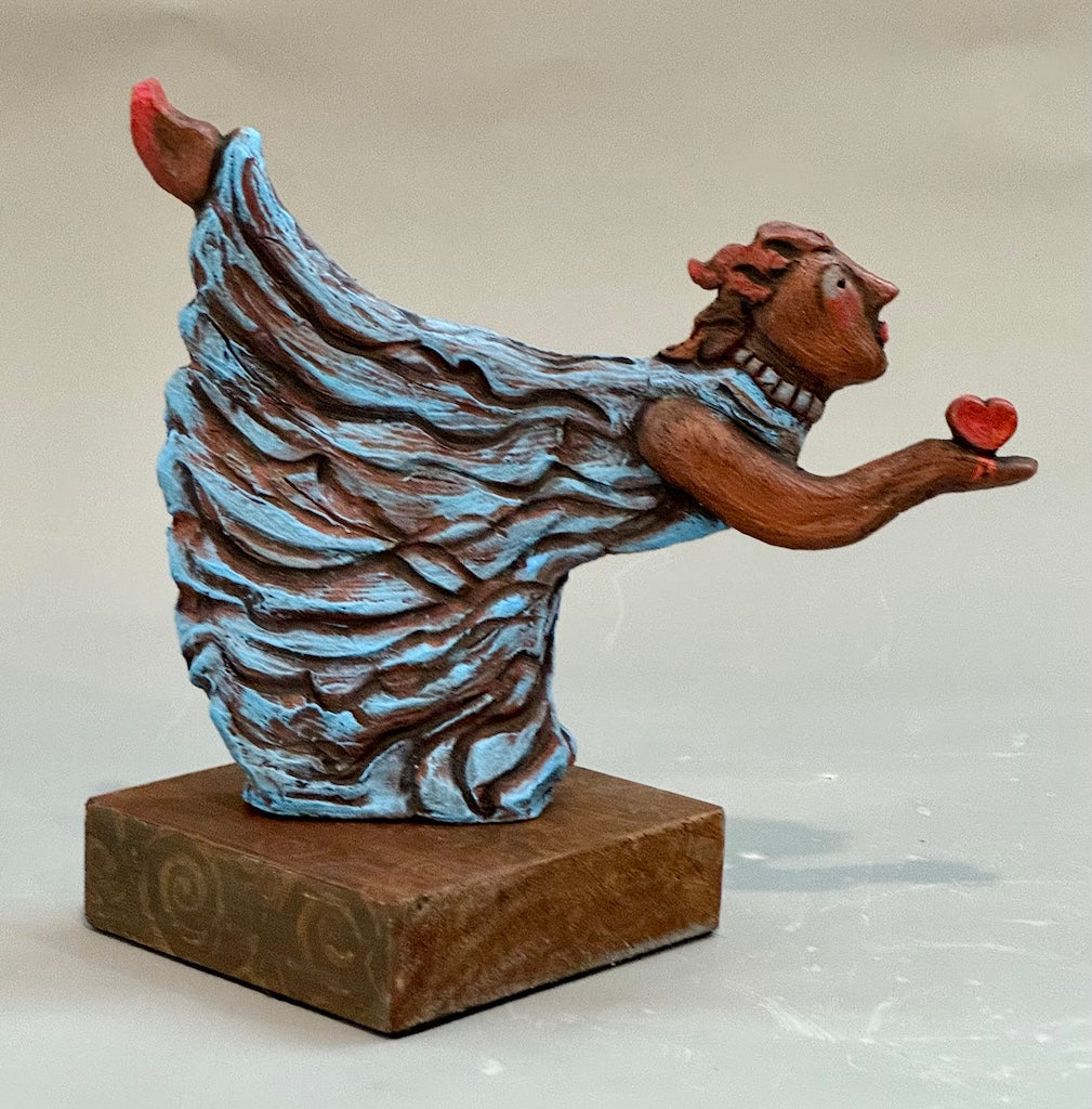 "DANCE TO LOVE" CERAMIC MIXED MEDIA SCULPTURE