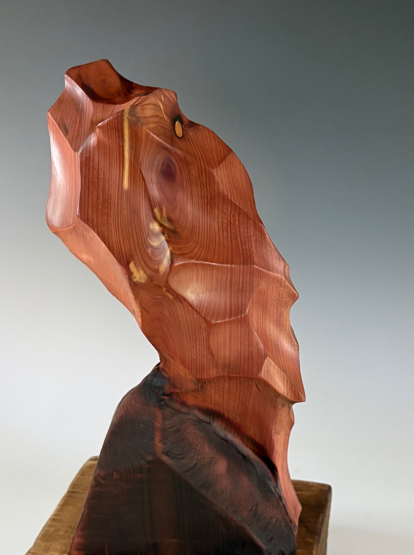 "JOYFUL ARIA" HAND CARVED CEDAR SCULPTURE