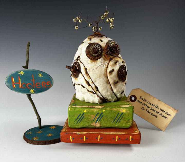 "SINJIN" VEGAN TAXIDERMY MIXED MEDIA SCULPTURE DW12