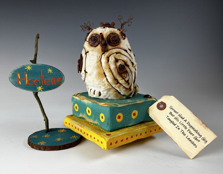 "SPROUT" VEGAN TAXIDERMY MIXED MEDIA SCULPTURE DW13