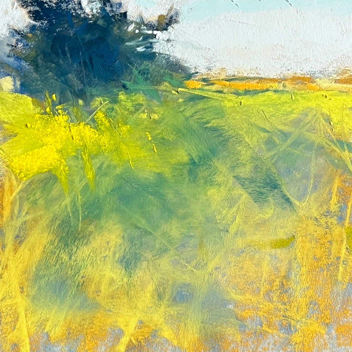 "END OF SUMMER" ORIGINAL PASTEL STUDY/MATTED