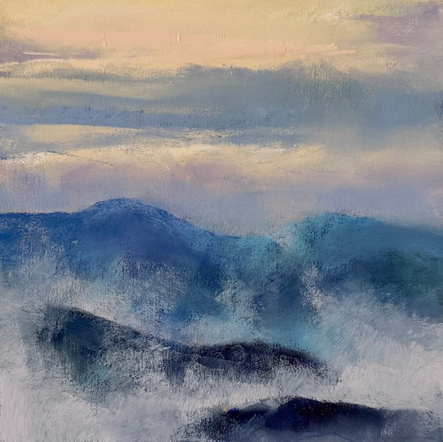 "SMOKE" ORIGINAL PASTEL ON PAPER/MATTED