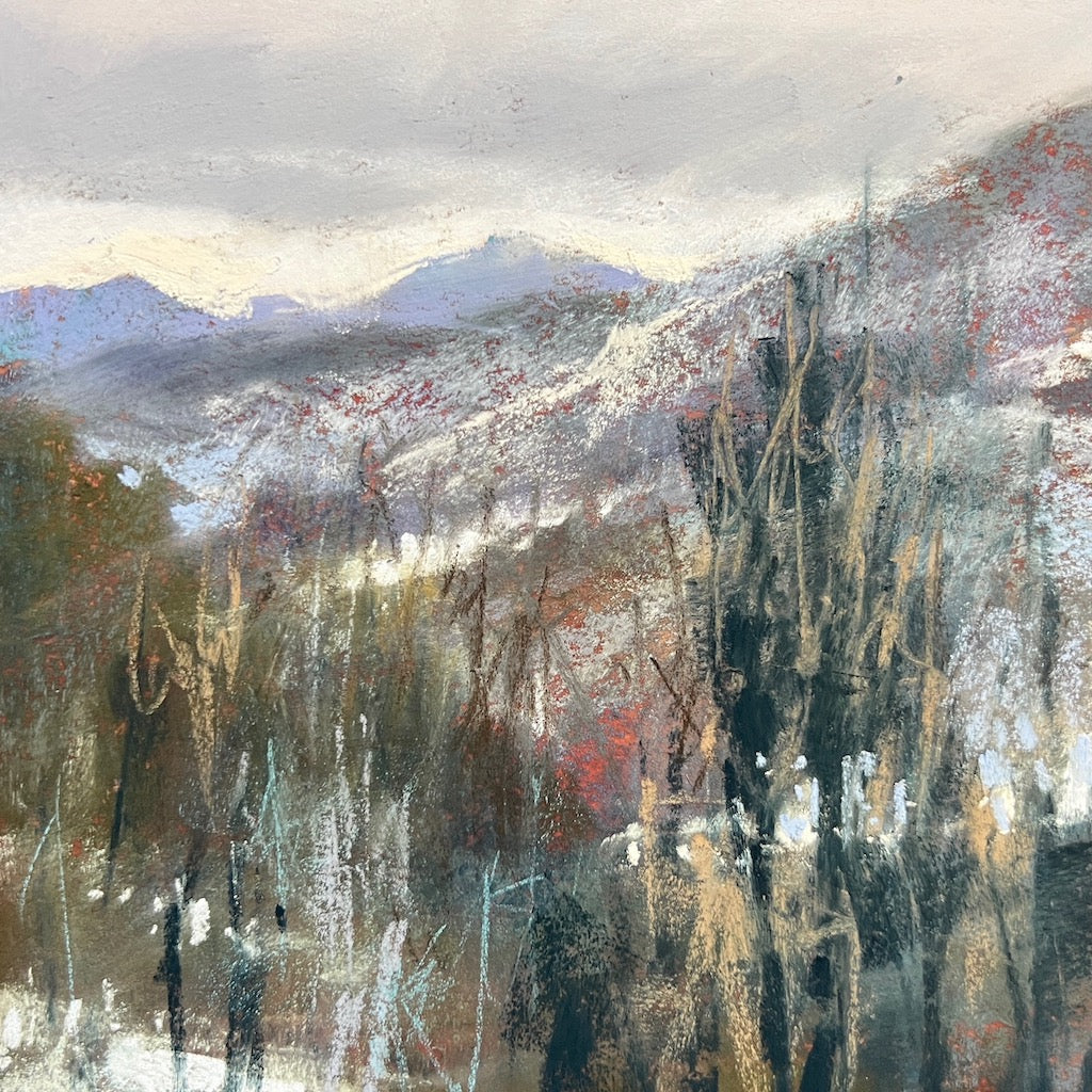 "WINTER COVE" ORIGINAL PASTEL STUDY/MATTED