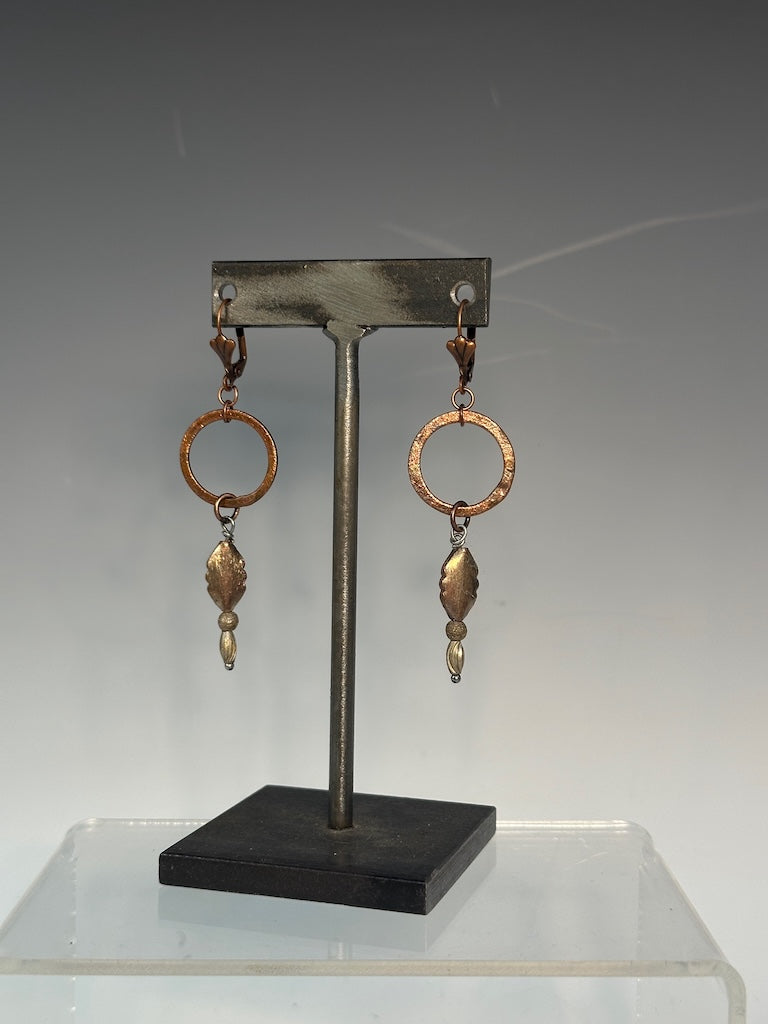 MIXED COPPER DROP EARRINGS LCE933