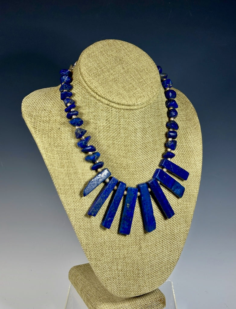 LAPIS STICK STATEMENT NECKLACE LCN1037