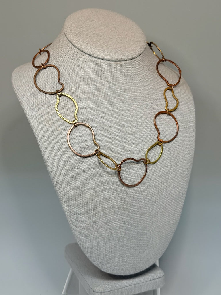 TORCHED COPPER WABI SABI NECKLACE LCN2097