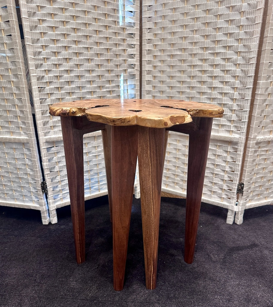 SMALL MAPLE BURL TABLE 2