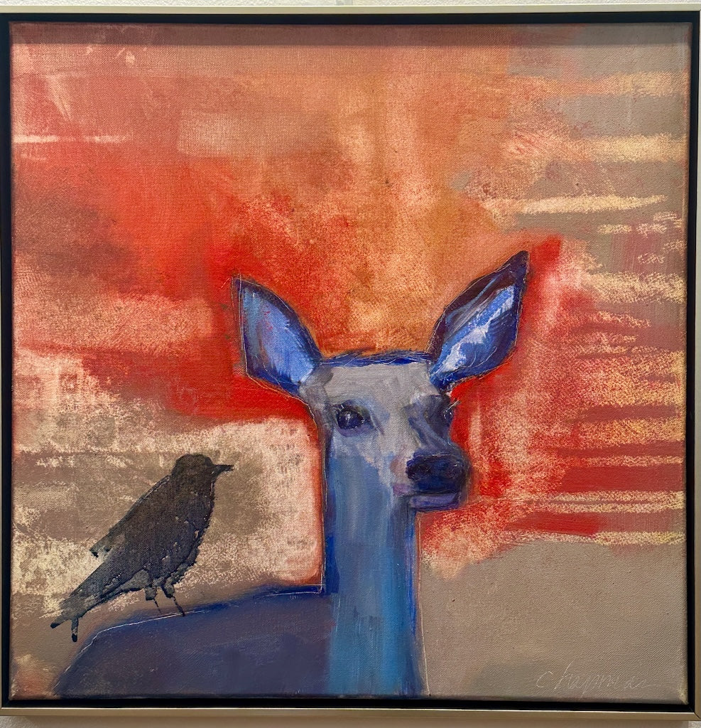 "I'M LISTENING" ORIGINAL OIL ON CANVAS/FRAMED