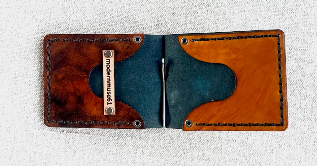 MULTI-COLOR LEATHER MONEY CLIP WALLET MMCW1