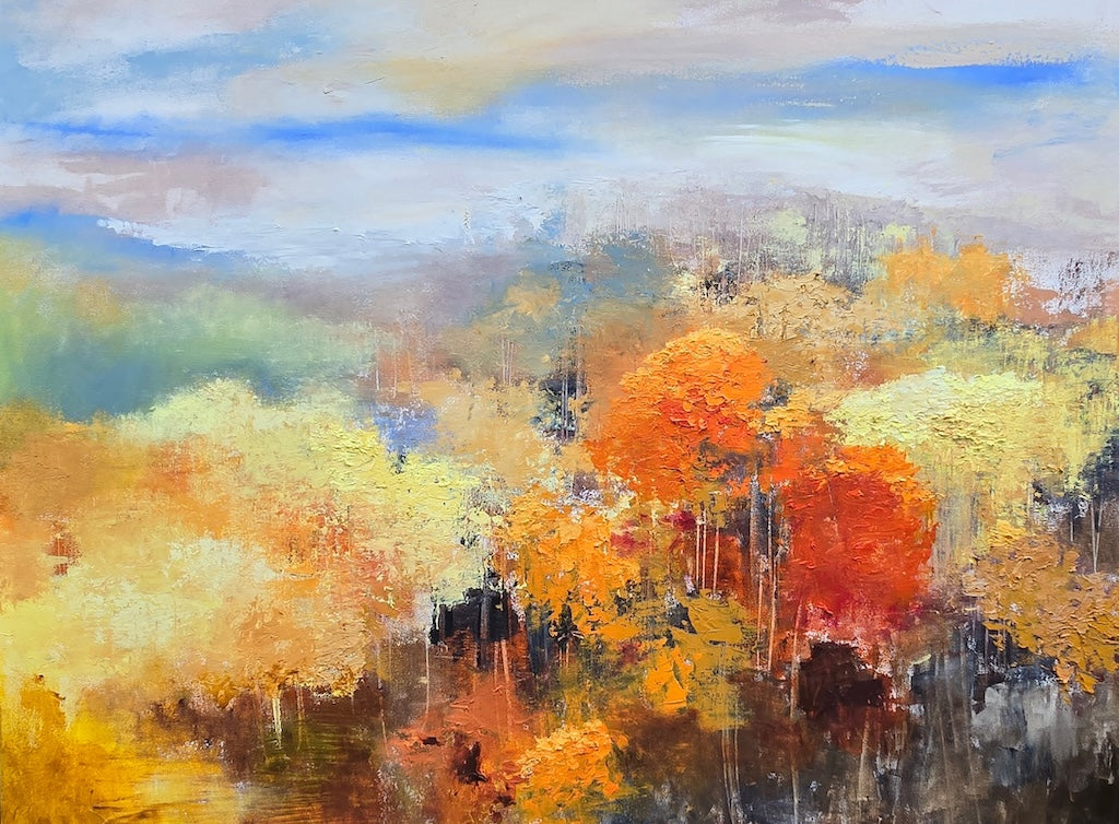 "MOUNTAIN BRILLIANCE" ORIGINAL OIL PAINTING ON CANVAS