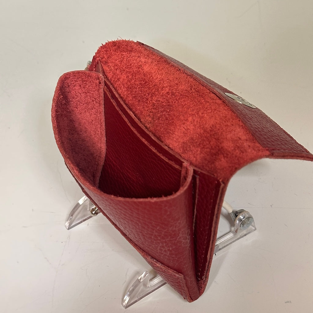 LEATHER MINI WALLET RED NH154