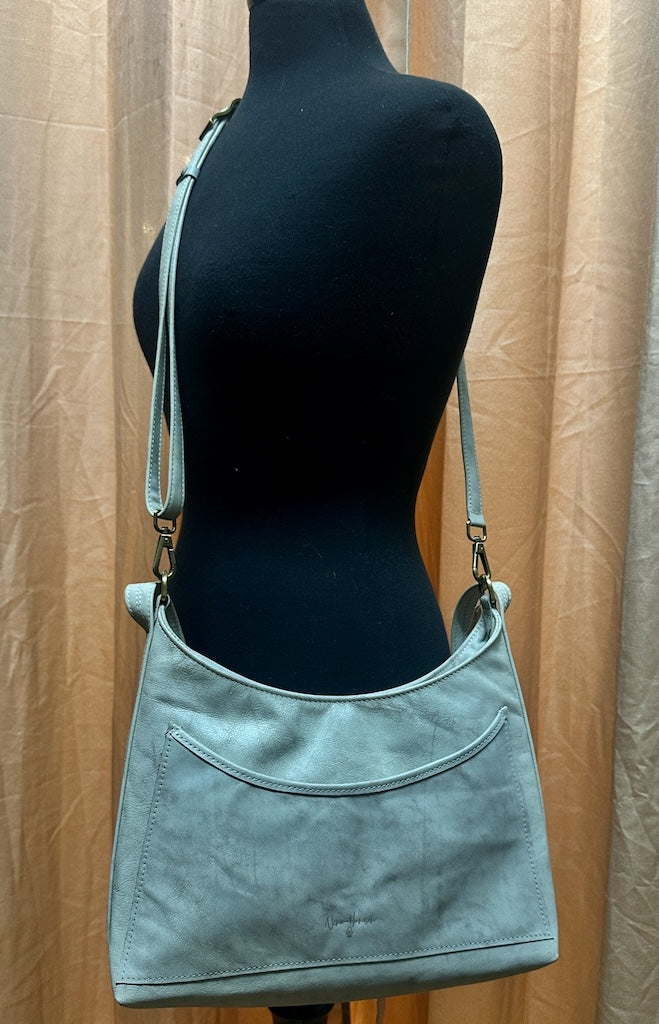 SERENDIPITY BIRCH WHITE LEATHER HANDBAG NH175