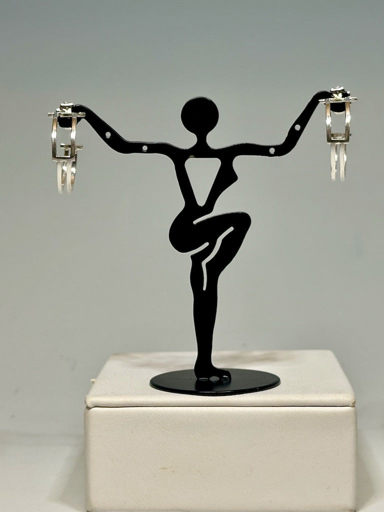 STERLING SILVER HOOP EARRINGS NM558E