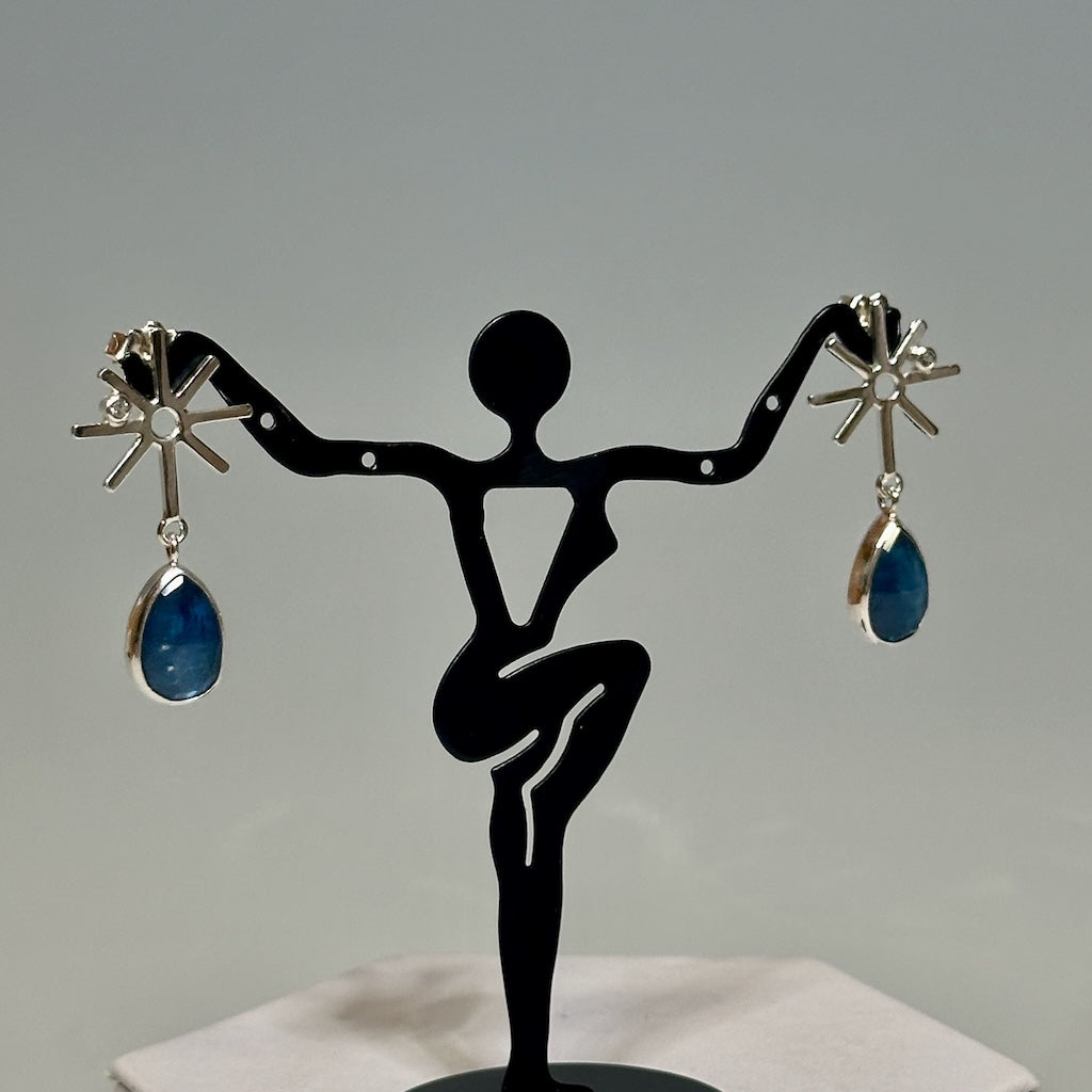 APATITE AND WHITE ZIRCON EARRINGS NM654E