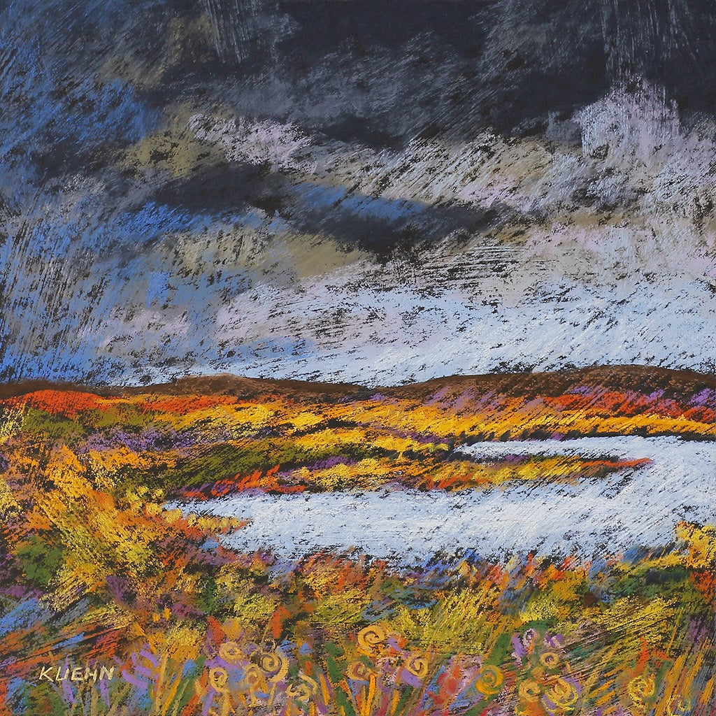 "OMINOUS SKY" ORIGINAL PASTEL/FRAMED