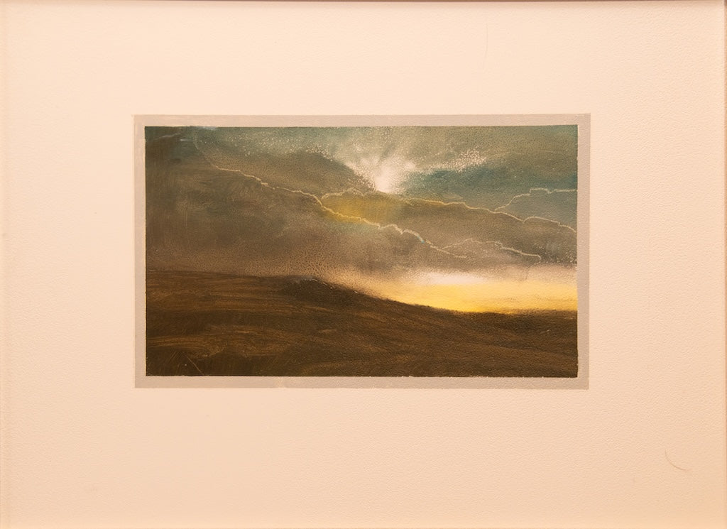 "SHINING LIGHT" ORIGINAL OIL ON PAPER/FRAMED