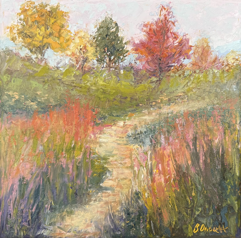 "SUMMIT TAPESTRY" ORIGINAL PALETTE KNIFE OIL ON CANVAS/FRAMED