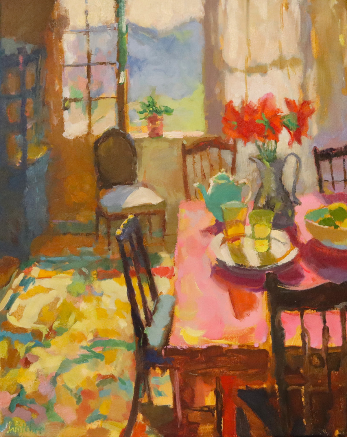 "SUNDAY, UNSPOKEN" ORIGINAL OIL ON CANVAS/FRAMED
