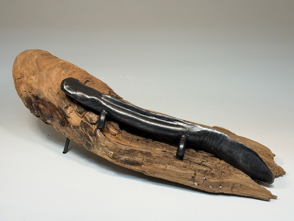 HELLBENDER 5 MIXED MEDIA SCULPTURE