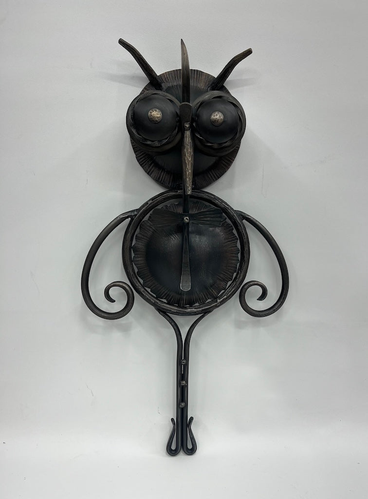 "OWL" HAND FORGED METAL SCULPTURE