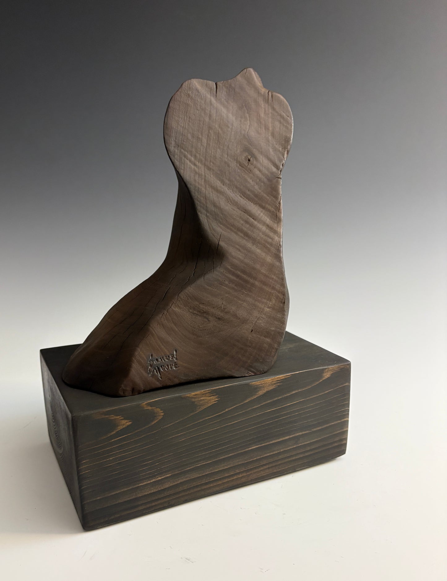 "THE STARGAZER" HAND CARVED WILD CHERRY SCULPTURE