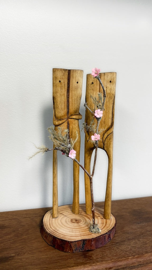 "SECOND CHANCE 23" HAND CARVED WOOD SCULPTURE VG23