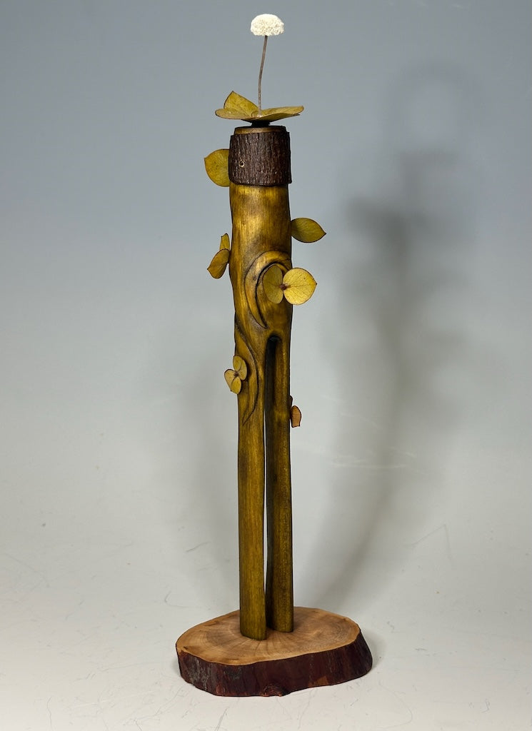 "SECOND CHANCE 90" HAND CARVED WOOD SCULPTURE VG90