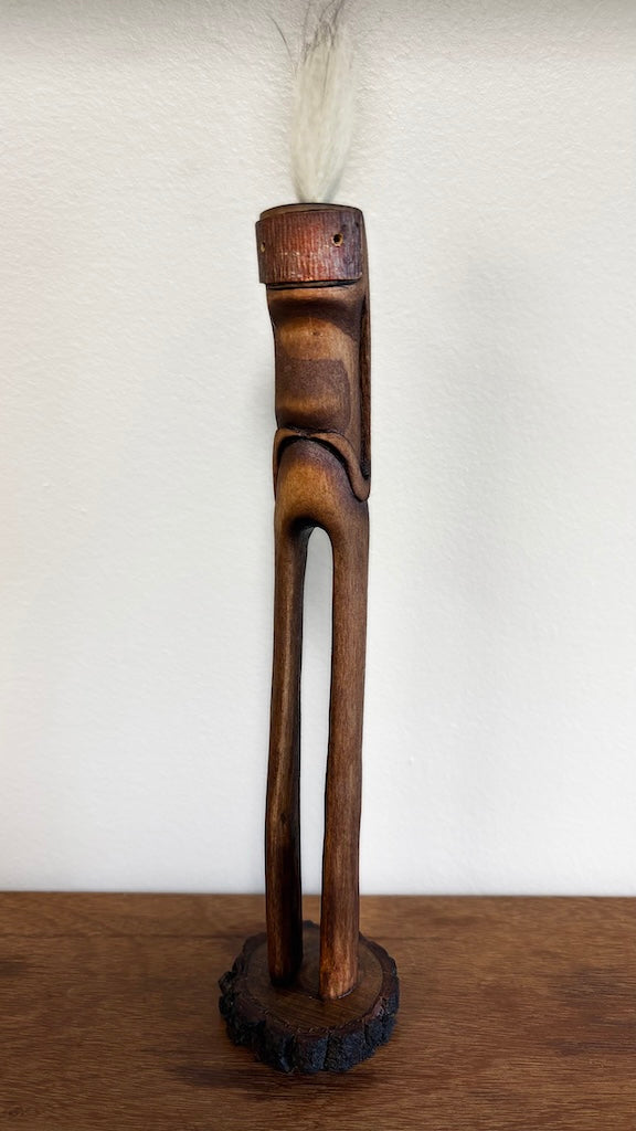 "SECOND CHANCE XIII" HAND CARVED WOOD SCULPTURE VG13