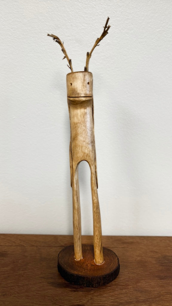 "SECOND CHANCE XIV" HAND CARVED WOOD SCULPTURE VG14