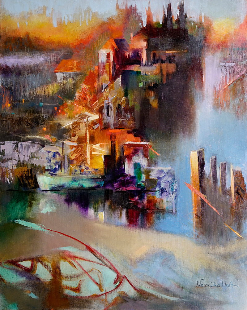 "FIRST LIGHT" ORIGINAL OIL ON LINEN/FRAMED