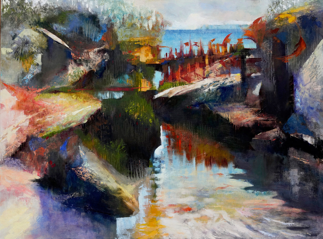 "THE REST IS HISTORY". Original Oil on Linen/Framed