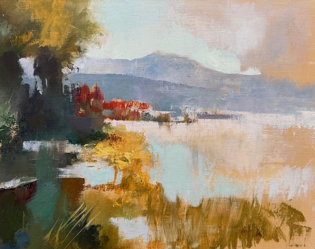 "SIESTA" ORIGINAL OIL ON LINEN/FRAMED