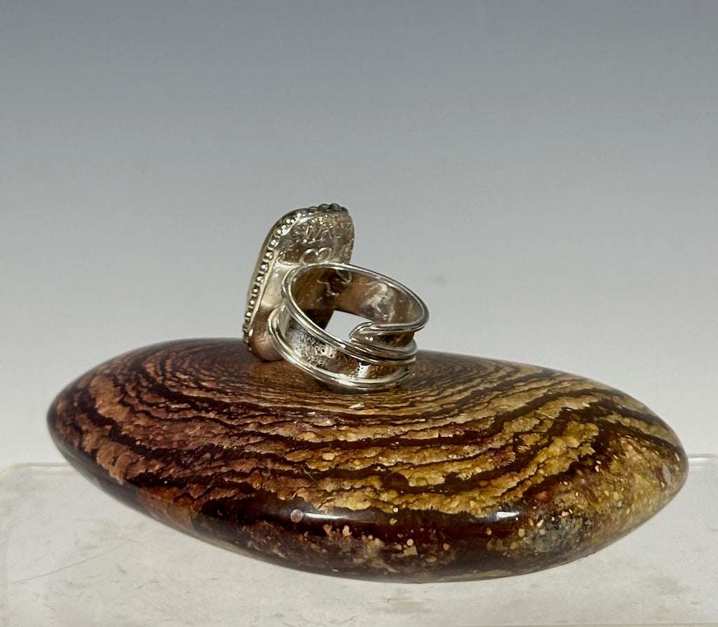 LARIMAR STERLING RING WK114