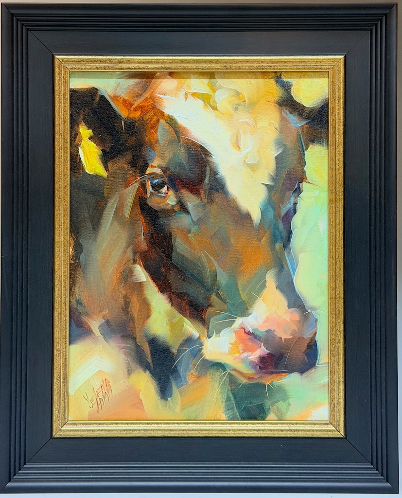 "THINKING OF YOU" ORIGINAL OIL ON LINEN/FRAMED