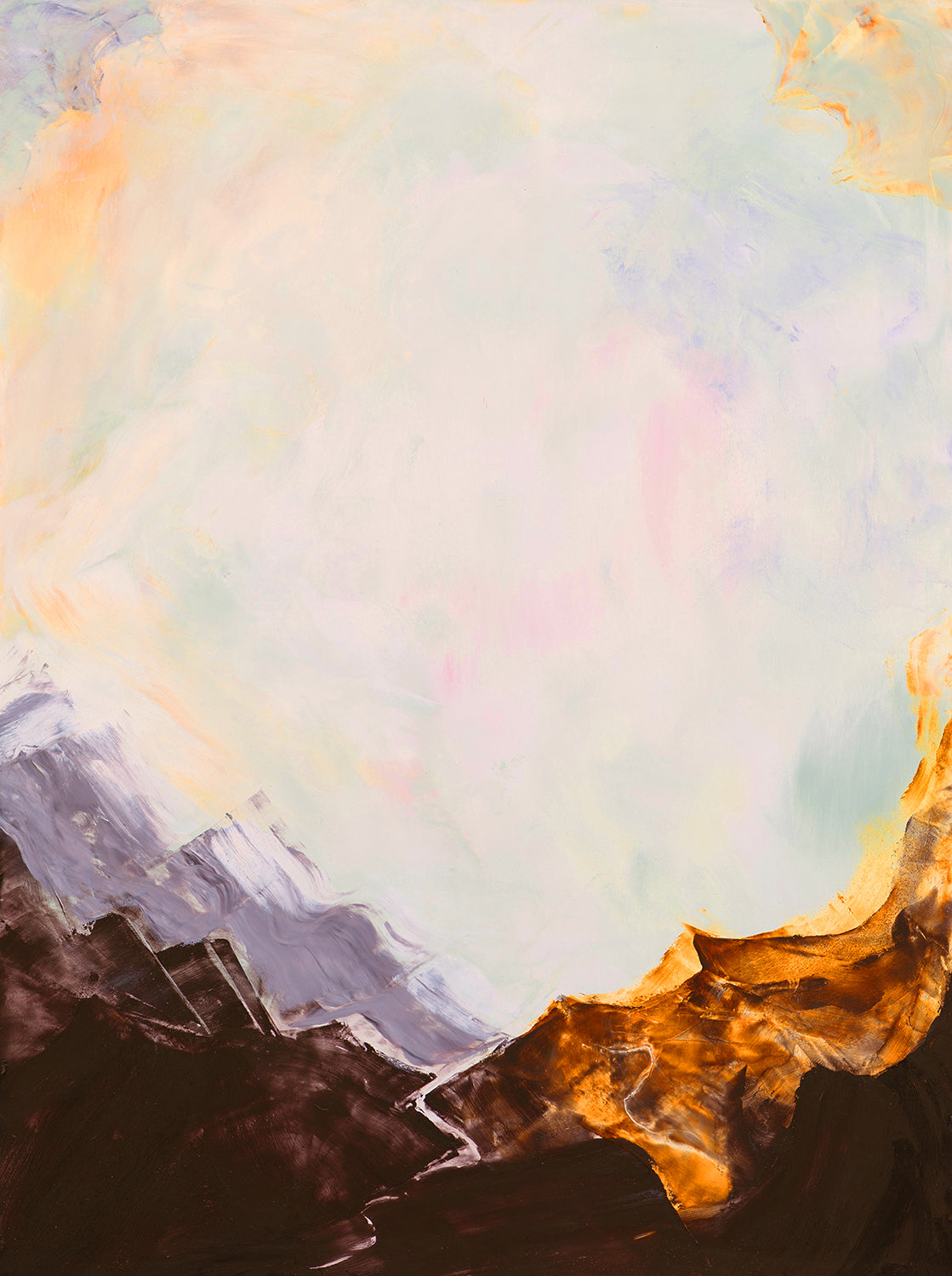 "CREATION PASSAGE 3" ORIGINAL OIL ON CRADLED PANEL