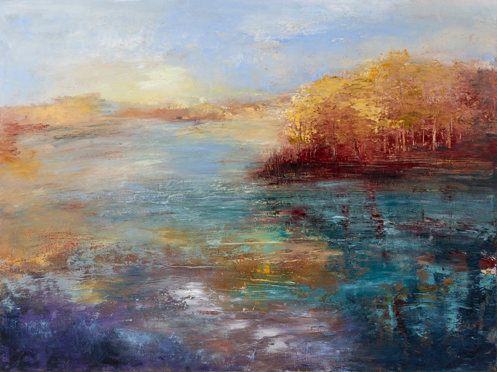 "OF EARTH AND WATER" ORIGINAL OIL PAINTING ON CANVAS