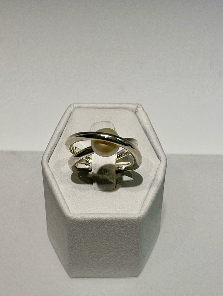 PEARL STERLING SILVER RING BR0987