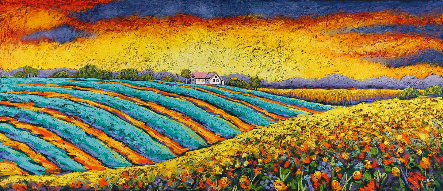 "EVENING COLORS" Original Pastel