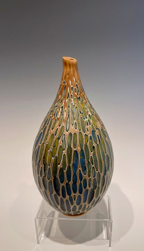 "WATERBORN" Mixed Media Wood Sculpture HVG686