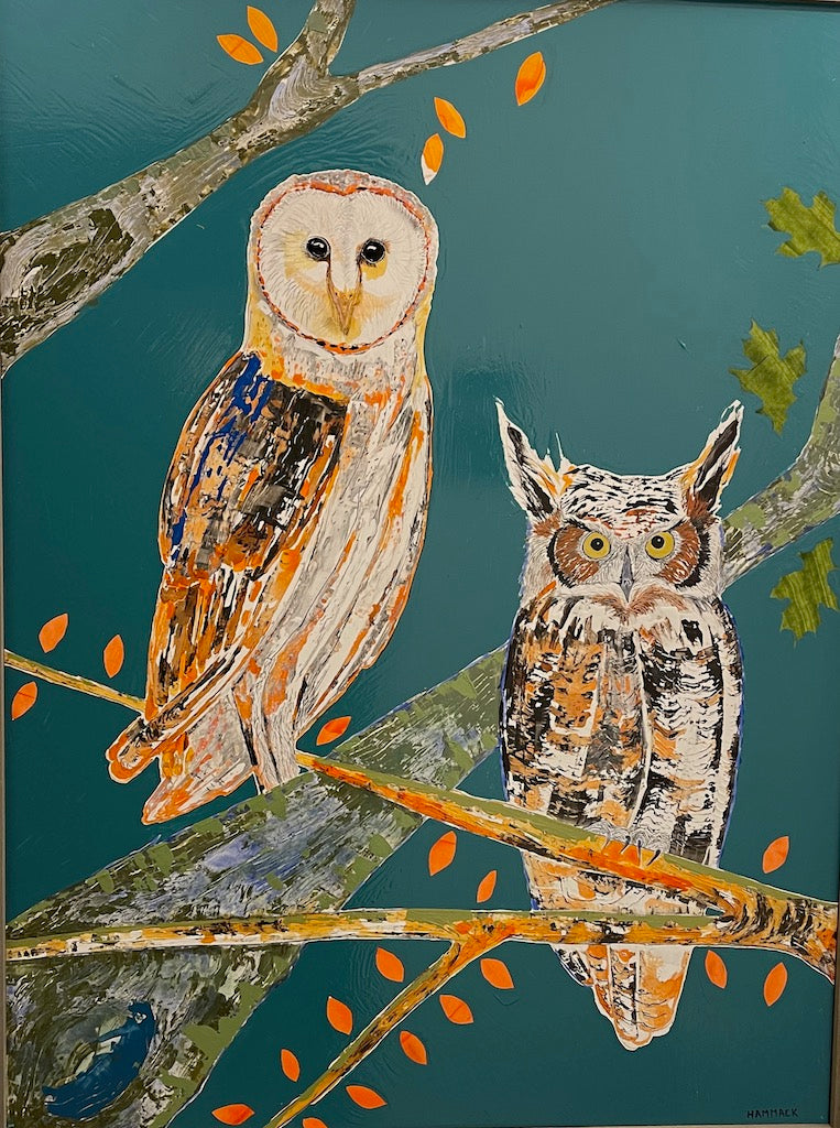 "THE STRENGTH OF WISDOM" Original Mixed Media Painting on Board/Framed