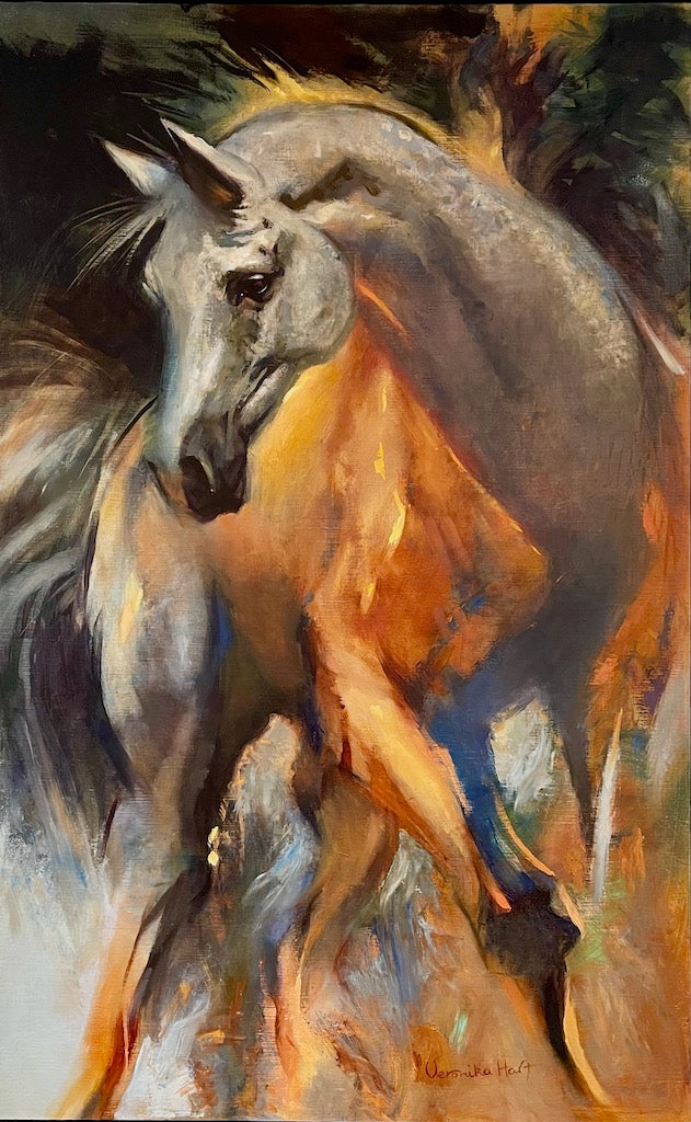 "EQUUS II" ORIGINAL OIL ON LINEN/FRAMED