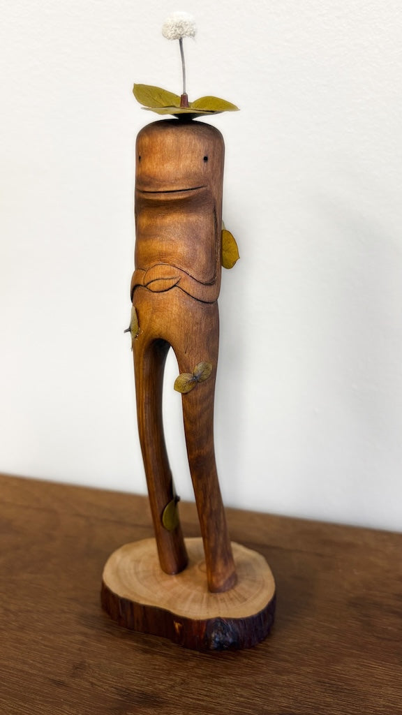 "SECOND CHANCE 101" HAND CARVED WOOD SCULPTURE VG101