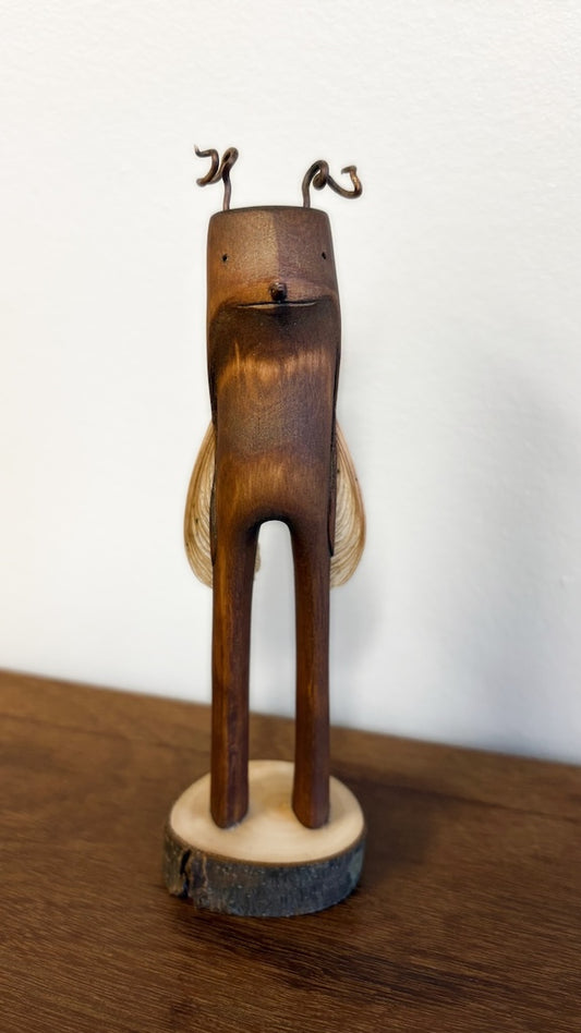 "SECOND CHANCE 103" HAND CARVED WOOD SCULPTURE VG103