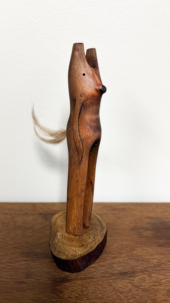 "SECOND CHANCE 105" HAND CARVED WOOD SCULPTURE VG105