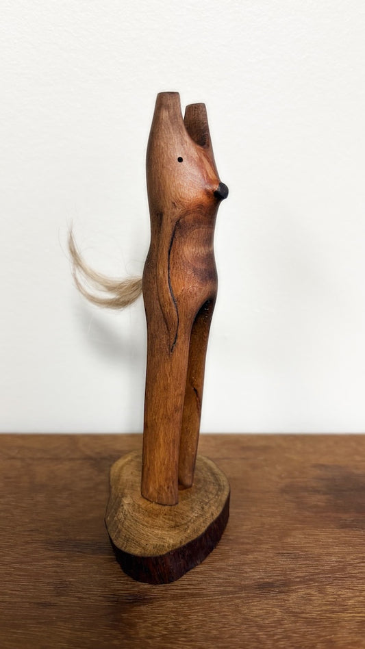 "SECOND CHANCE 105" HAND CARVED WOOD SCULPTURE VG105