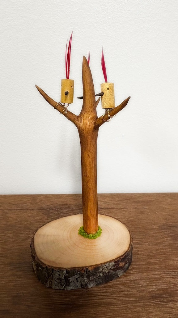 "SECOND CHANCE 108" HAND CARVED WOOD SCULPTURE VG108